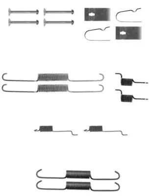 Mecanismo de aproximação (de auto-aproximação) das sapatas de tambor (kit de reparação levadiça) para Nissan Almera II N16