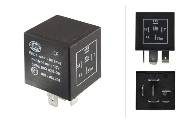  Relê de controlo de limpador pára-brisas Volkswagen Transporter T3 сaixa (24, 25, 251) (1979 - 1992) T3
