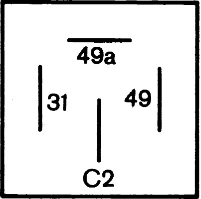 4DM004639061 HELLA Relê de pisca-pisca