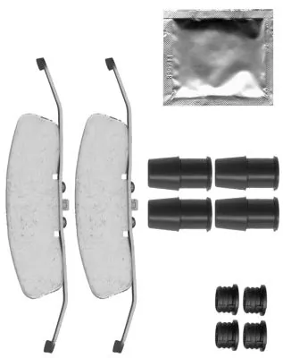 Kit de molas de fixação de sapatas de disco dianteiras para Audi TT 8J3