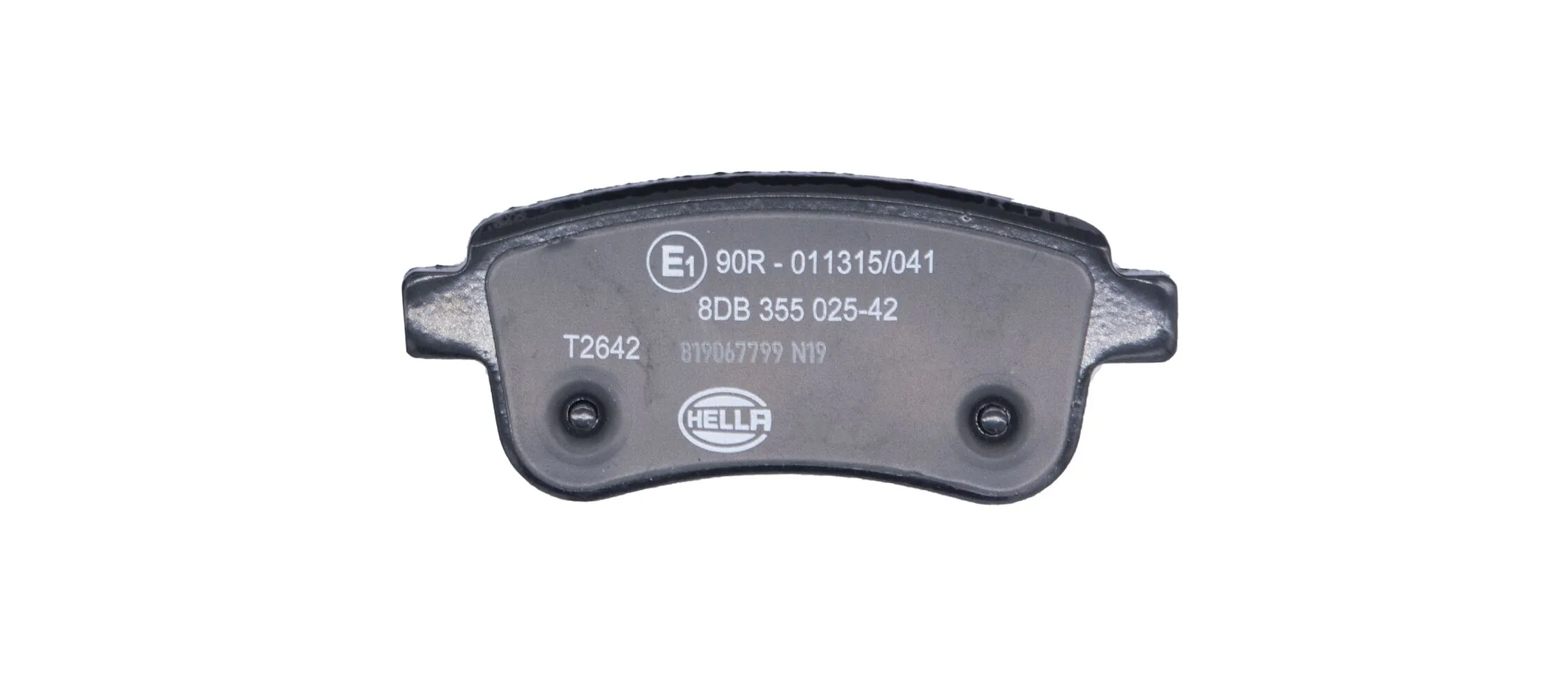 8DB355025421 HELLA Sapatas do freio traseiras de disco