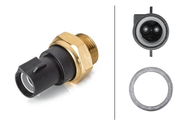 Sensor de temperatura do fluido de esfriamento (de ativação de ventilador do radiador) Ford Fiesta COURIER F3L, F5L