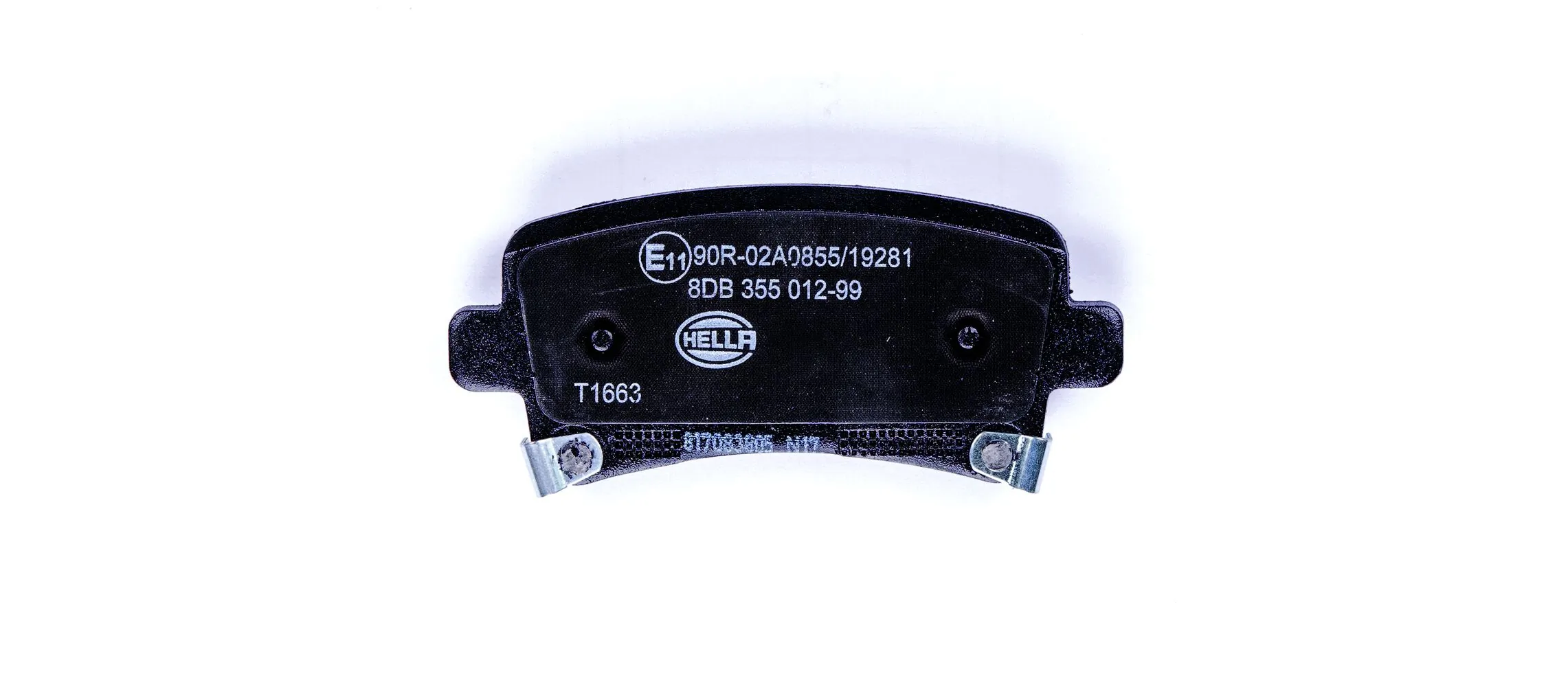 8DB355012991 HELLA Sapatas do freio traseiras de disco