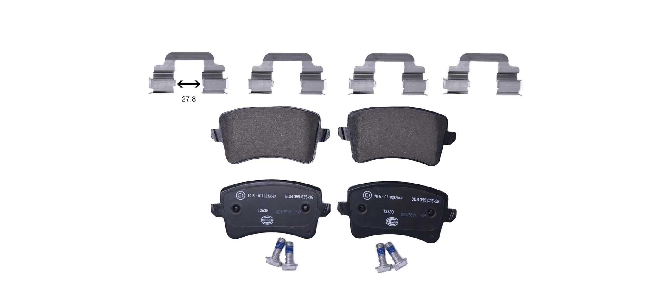 Sapatas do freio traseiras de disco para Audi A4 Allroad B8 8KH
