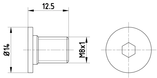  Parafuso do freio de disco Mercedes Sprinter II 3,5-t сaixa (906) (2006 - 2020) II 3,5-t