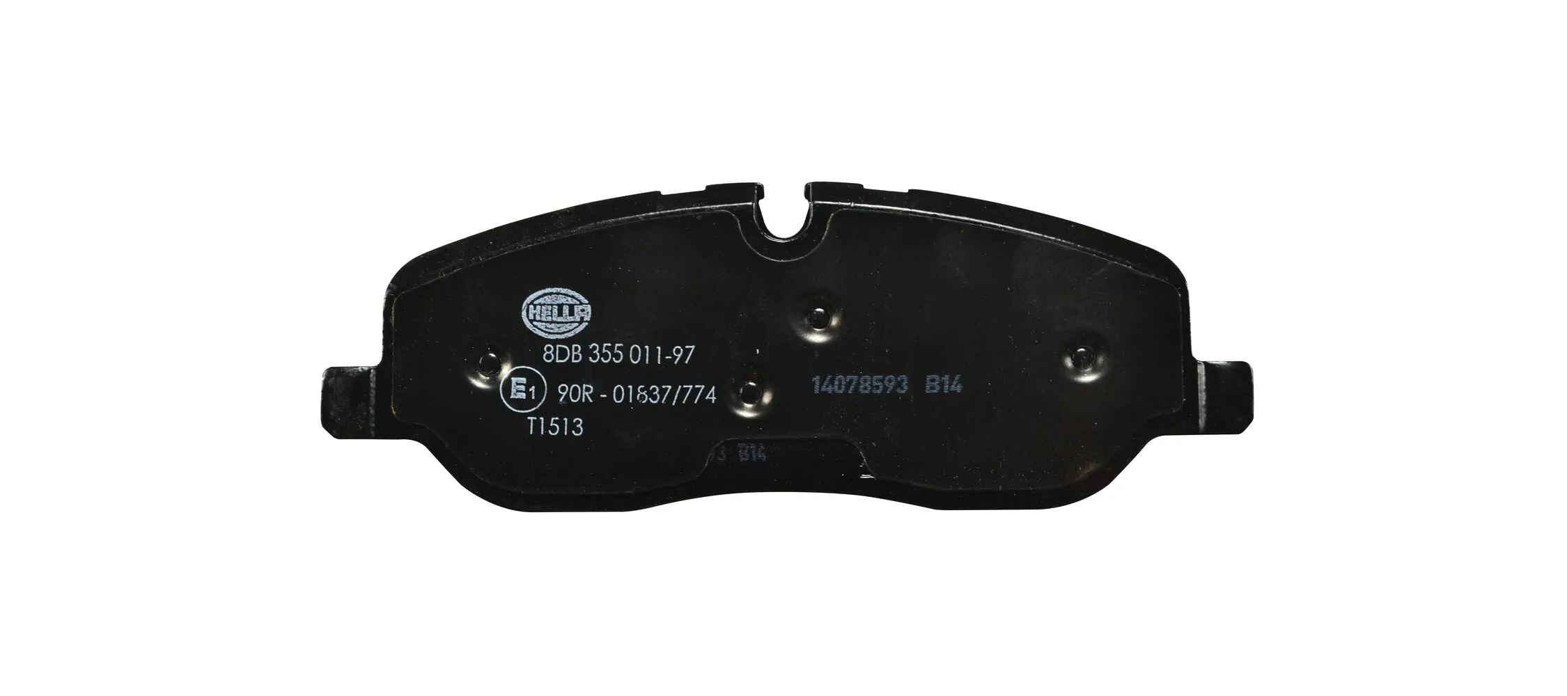8DB355011971 HELLA Sapatas do freio dianteiras de disco