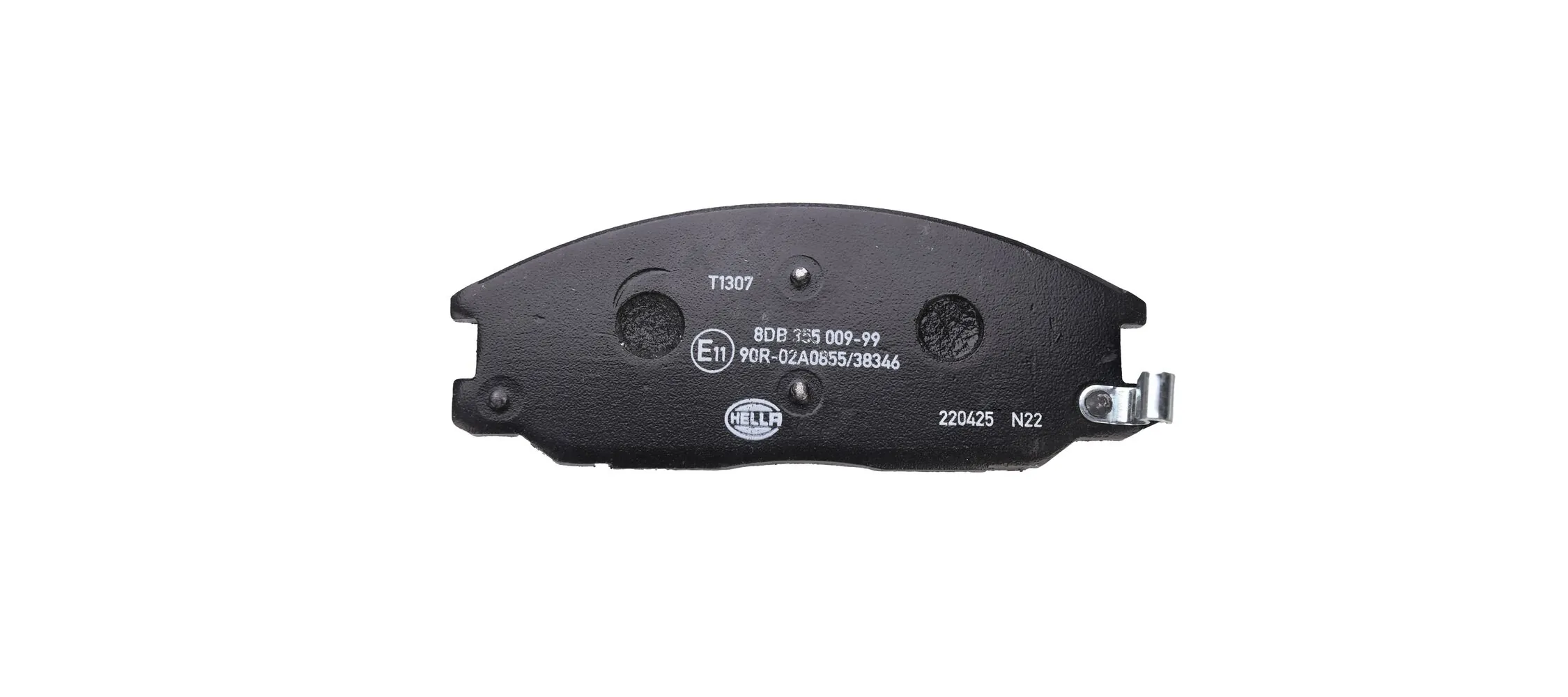 8DB355009991 HELLA Sapatas do freio dianteiras de disco