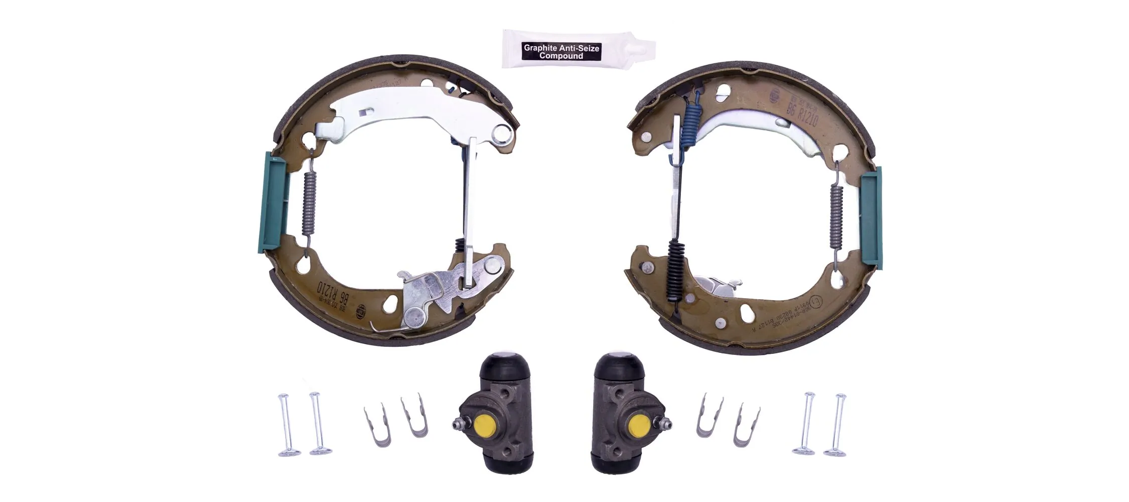 Sapatas do freio traseiras de tambor, montadas com cilindros, kit Peugeot/Citroen E170209 preço, a partir de 84,50 USD
