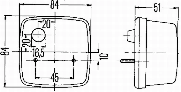 2BA003014017 HELLA Pisca-pisca esquerdo/direito