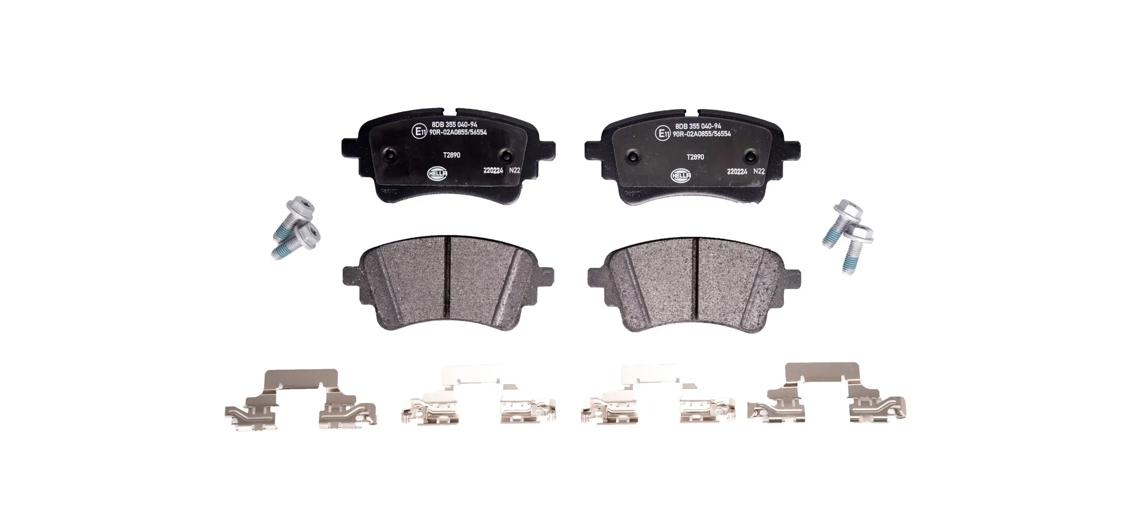 Sapatas do freio traseiras de disco Audi A4 Allroad B9 8WH, 8WJ