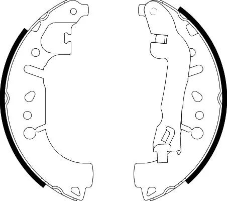 68327149AA Chrysler Sapatas do freio traseiras de tambor