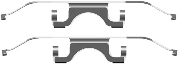  Kit de molas de fixação de sapatas de disco dianteiras BMW 5 sedan (E39) (1995 - 2003) 