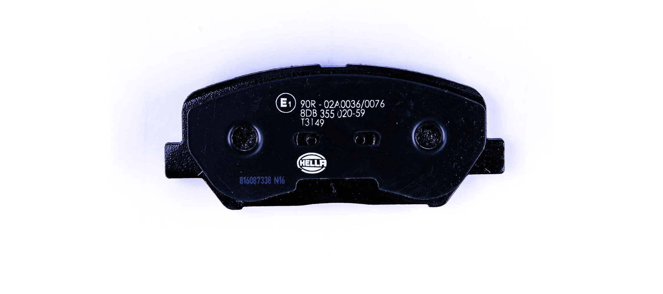 8DB355020591 HELLA Sapatas do freio dianteiras de disco