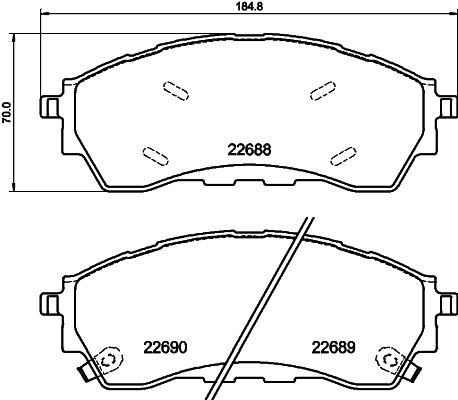 Sapatas do freio traseiras de disco 2229885 Ford