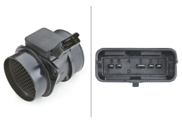 Sensor de fluxo (consumo) de ar, medidor de consumo M.A.F. - (Mass Airflow) para Citroen Jumpy BS, BT, BY, BZ