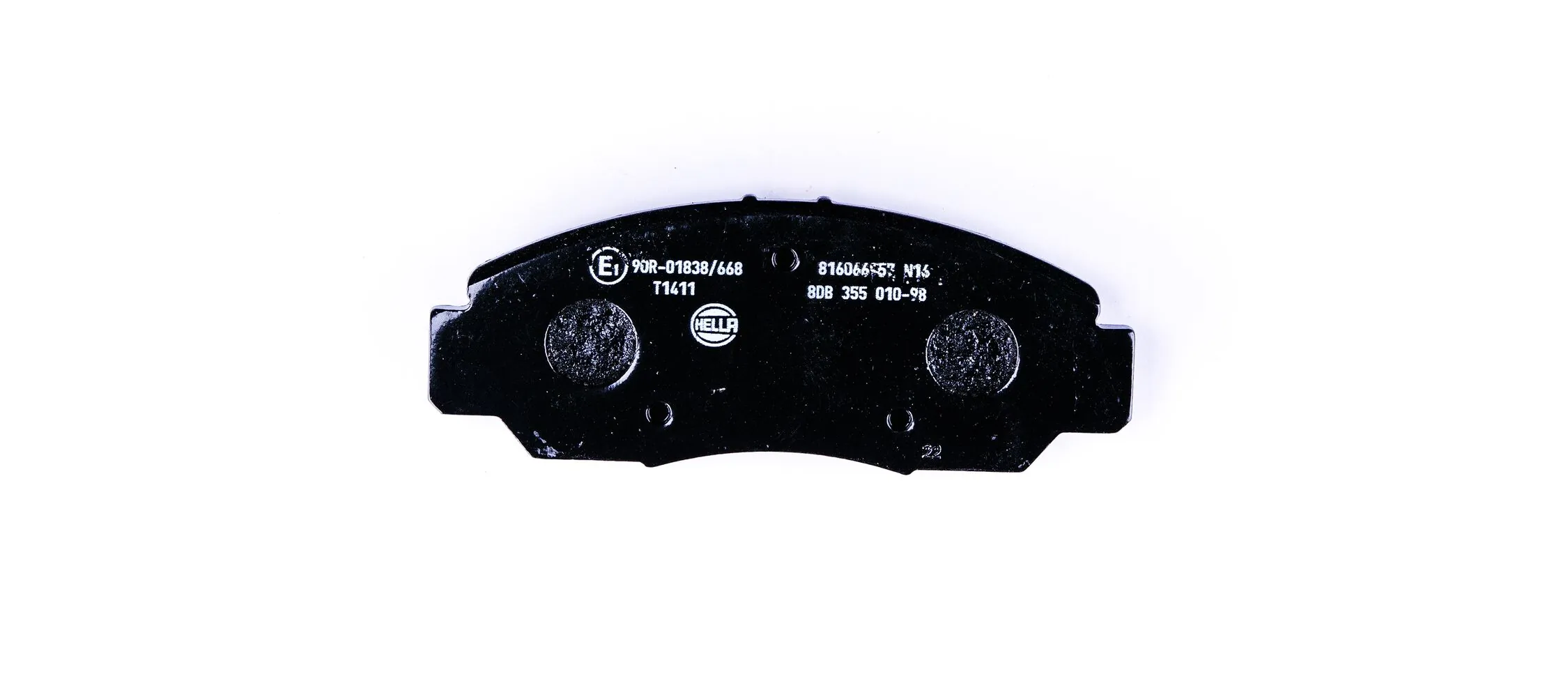 8DB355010981 HELLA Sapatas do freio dianteiras de disco