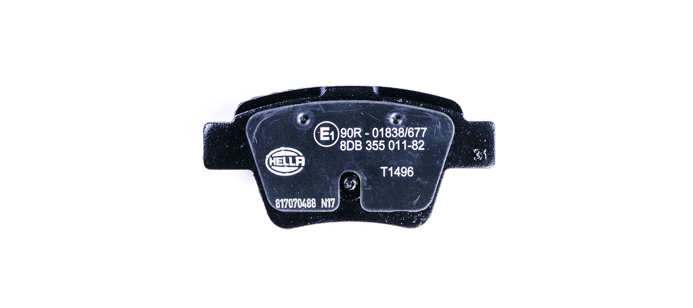 8DB355011821 HELLA Sapatas do freio traseiras de disco
