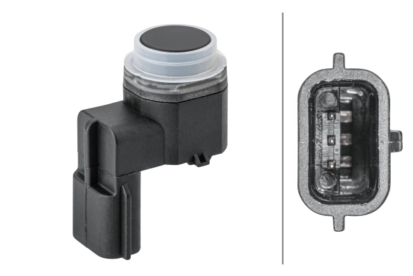 Sensor de sinalização de estacionamento (sensor de estacionamento) dianteiro/traseiro central 284384EA0A Renault (RVI)