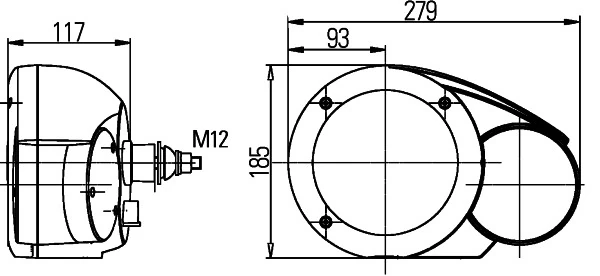 1E3996160637 HELLA Luz esquerda