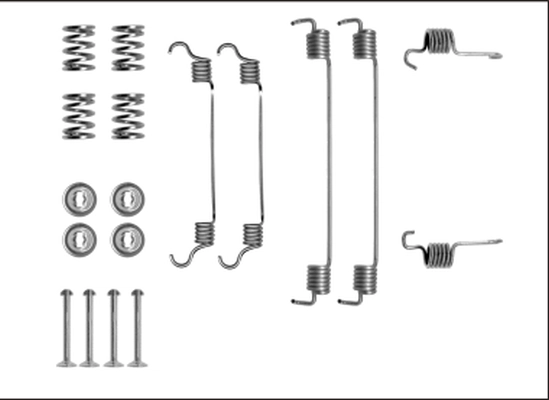 Kit de montagem das sapatas traseiras de tambor para Mitsubishi Space Star DG0