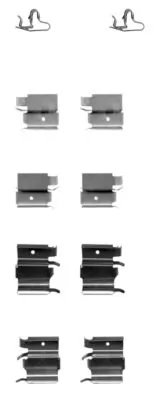  Kit de molas de fixação de sapatas de disco dianteiras Mazda 323 F VI hatchback (BJ) (1998 - 2003) F VI