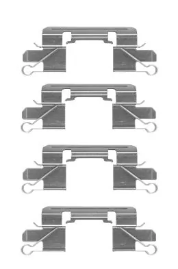 Kit de molas de fixação de sapatas de disco dianteiras para Nissan Navara NP300 III D40