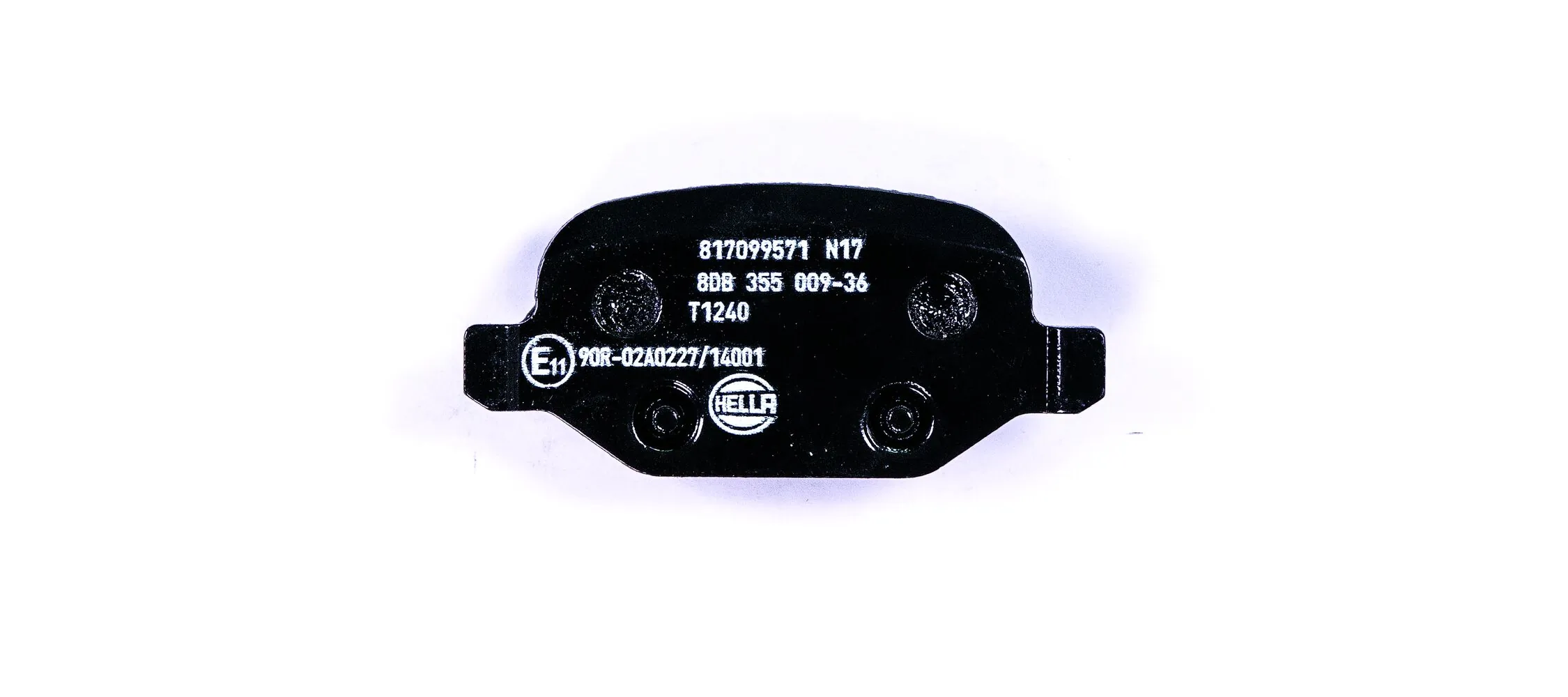 8DB355009361 HELLA Sapatas do freio traseiras de disco