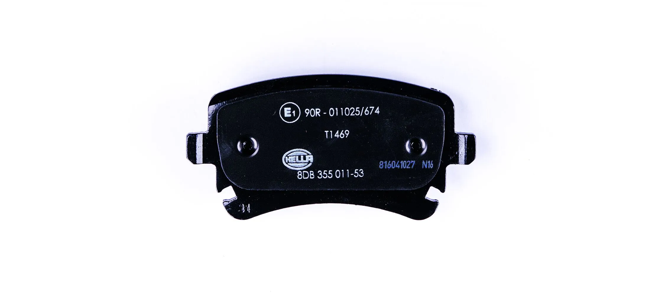8DB355011531 HELLA Sapatas do freio traseiras de disco