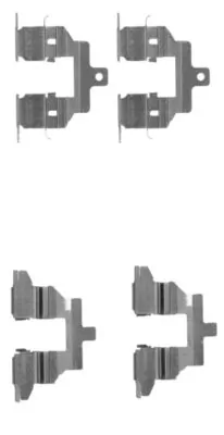 Compre D4080JA01A Toyota Kit de molas de fixação de sapatas de disco traseiras