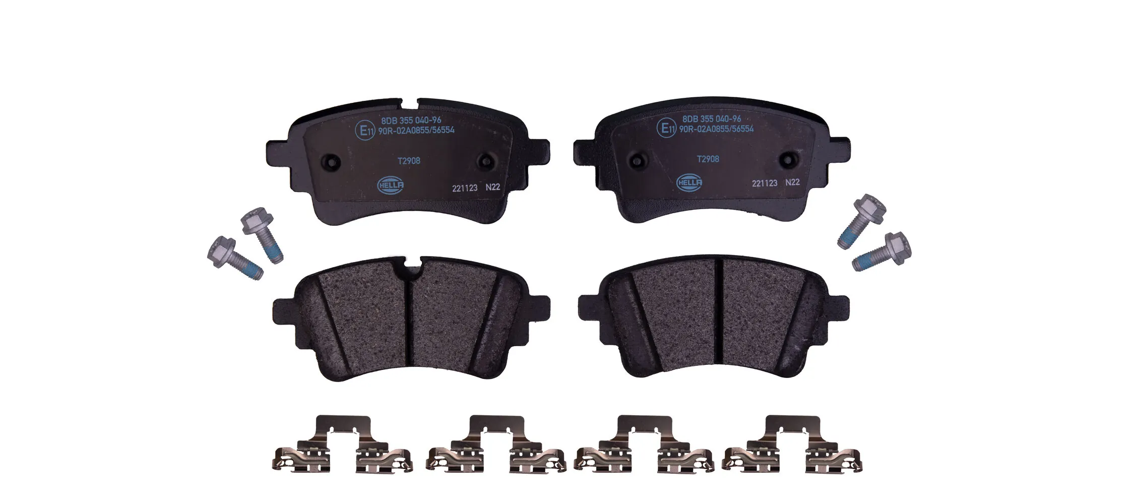 Sapatas do freio traseiras de disco para Audi A4 Allroad B9 8WH, 8WJ