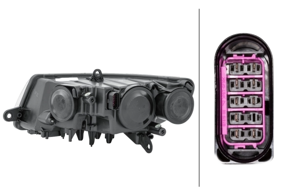 Luz direita para Skoda SuperB II 3T4