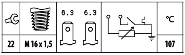 Sensor de temperatura do fluido de esfriamento Iveco 504127558 preço, a partir de 11,58 USD