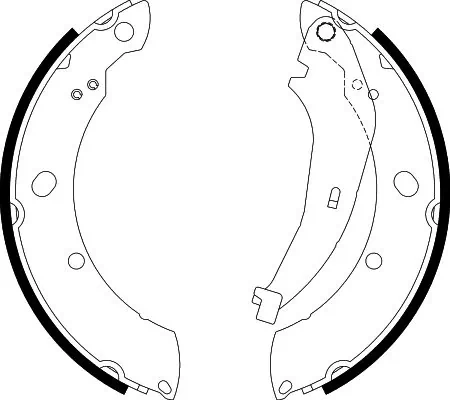 Compre 5140710A Chrysler Sapatas do freio traseiras de tambor