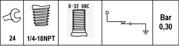 6ZL003259421 HELLA Sensor de pressão de óleo
