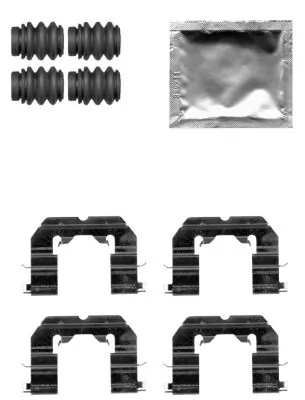 Kit de molas de fixação de sapatas de disco dianteiras KIA Rio III UB