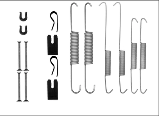 049430K020 Toyota Kit de montagem das sapatas traseiras de tambor