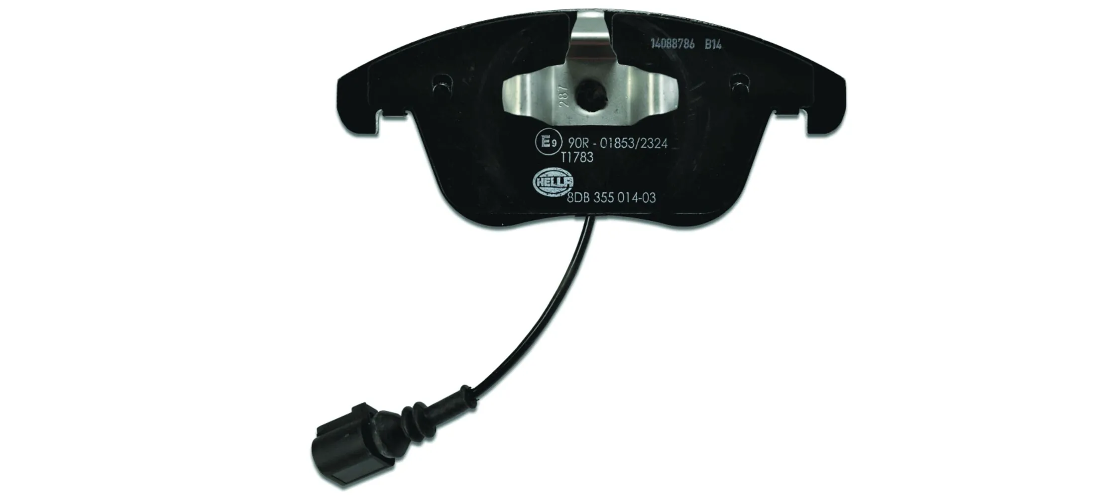 8DB355014031 HELLA Sapatas do freio dianteiras de disco