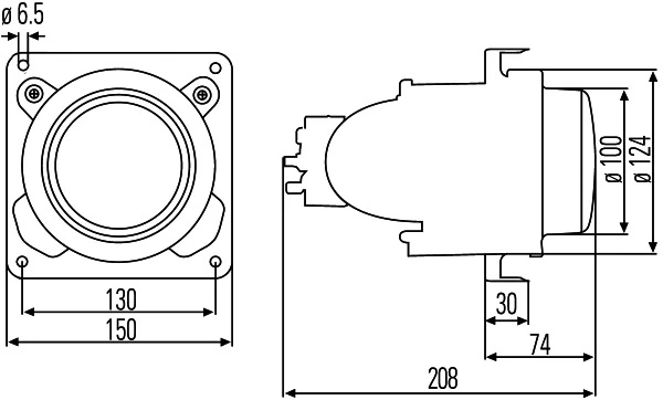 1NL007834017 HELLA Luzes de nevoeiro esquerda/direita (universal)
