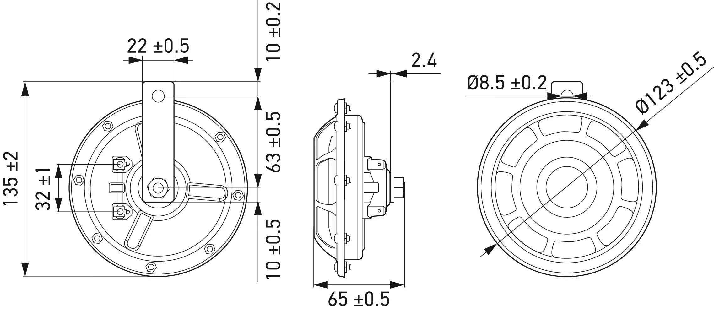 Sinal sonoro (cláxon) HELLA 3AG003399801