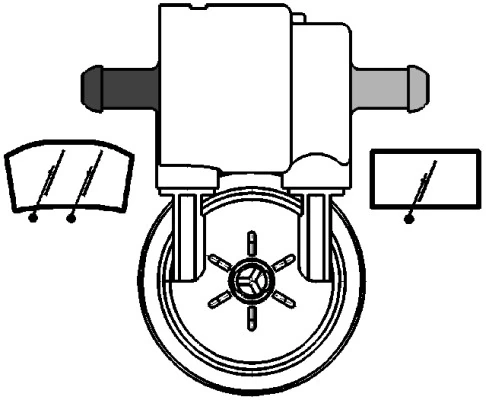 Bomba de motor de fluido para lavador de vidro dianteiro/traseiro 1959252 Ford