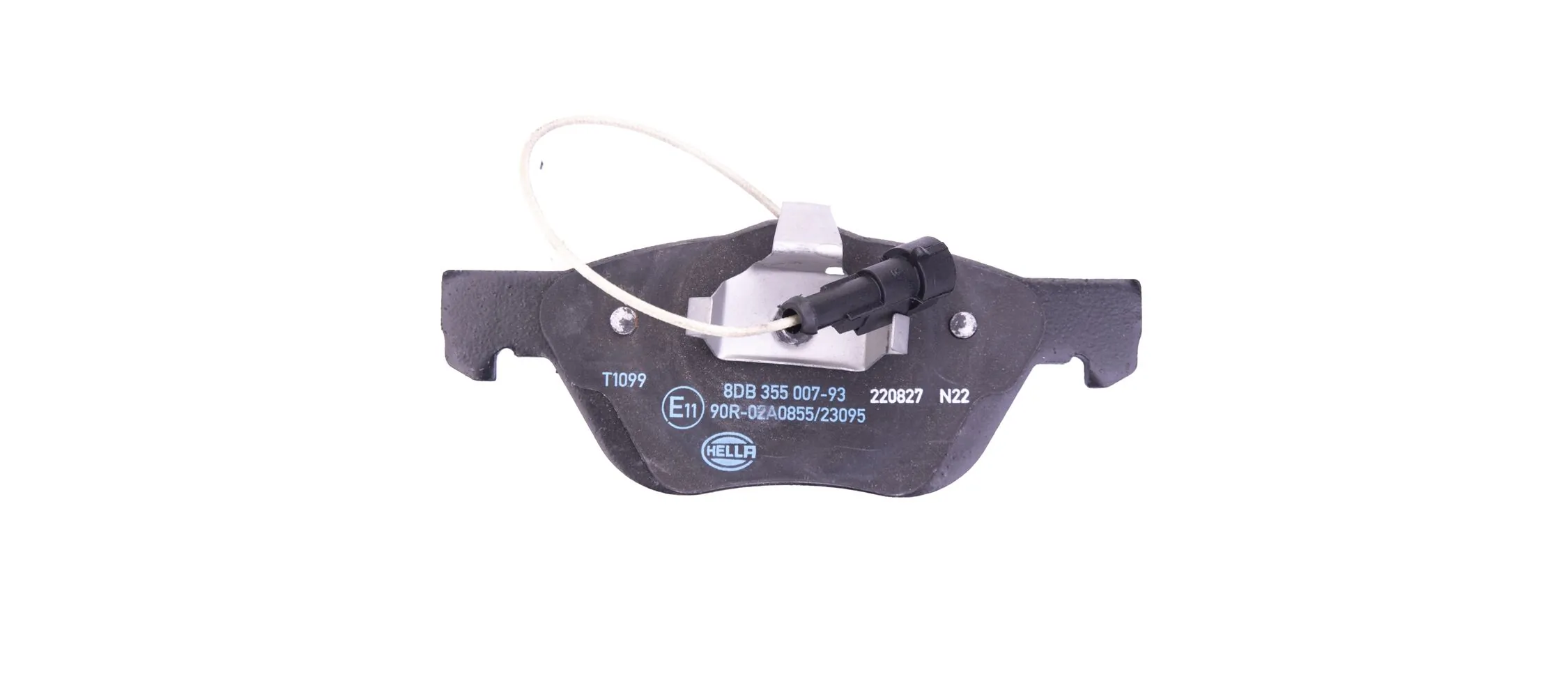8DB355007931 HELLA Sapatas do freio dianteiras de disco