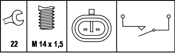  Sensor de ativação das luzes de marcha à ré Fiat Punto I hatchback (176) (1993 - 1999) I