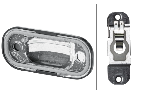 Lanterna da luz de fundo de matrícula traseira para Volkswagen Golf I 17