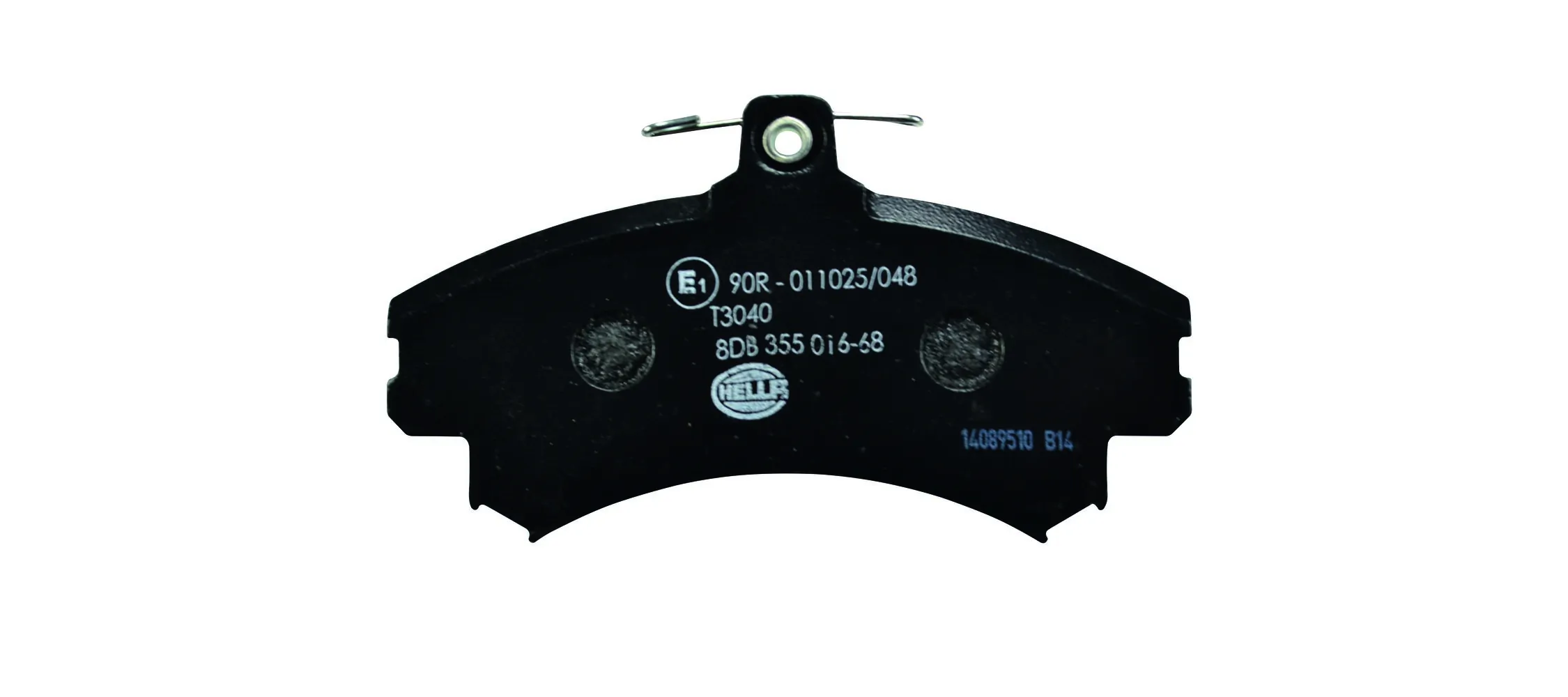 8DB355016681 HELLA Sapatas do freio dianteiras de disco