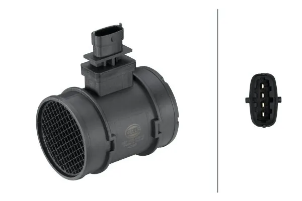 8ET009149131 HELLA Sensor de fluxo (consumo) de ar, medidor de consumo M.A.F. - (Mass Airflow)