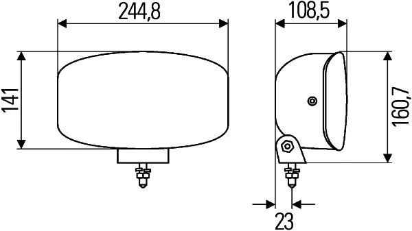 1FE008773041 HELLA Luzes de nevoeiro esquerda/direita (universal)
