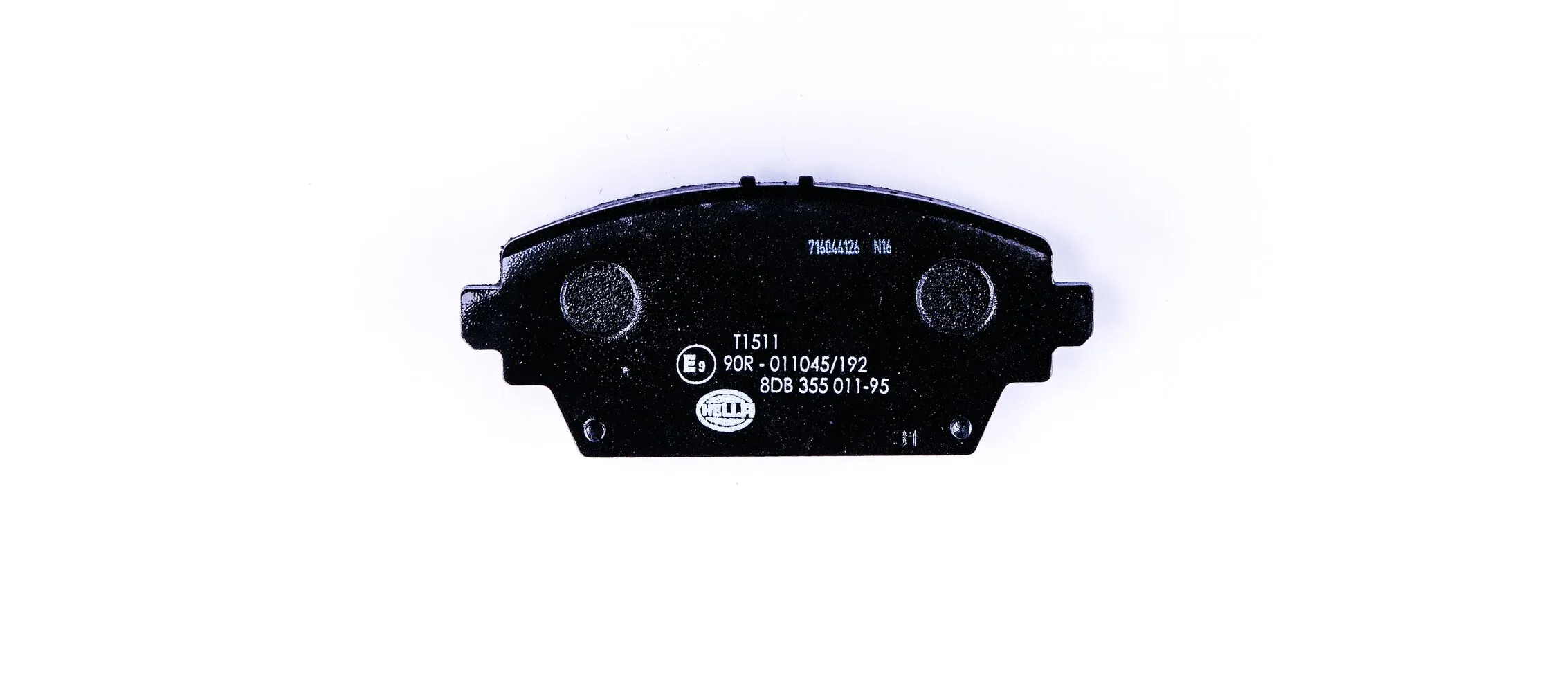 8DB355011951 HELLA Sapatas do freio dianteiras de disco