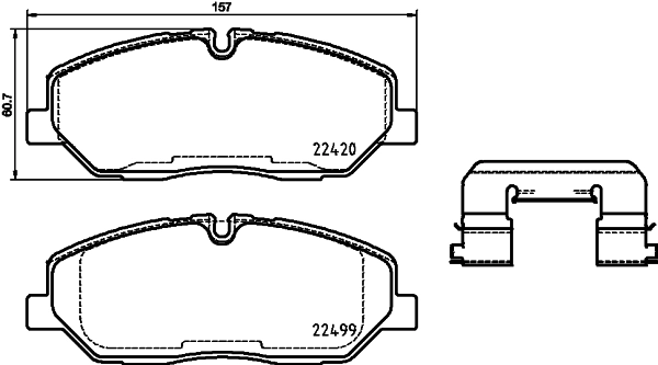 Compre 5810159A00 Hyundai/Kia Sapatas do freio dianteiras de disco