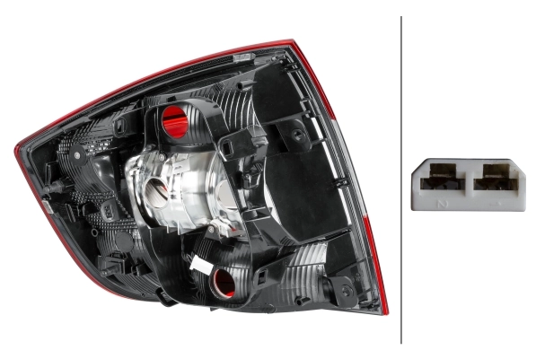 Lanterna traseira direita para Skoda Rapid  NH3, NK3, NK6