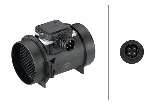8ET009142061 HELLA Sensor de fluxo (consumo) de ar, medidor de consumo M.A.F. - (Mass Airflow)